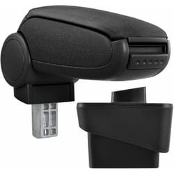 Pro.tec - Accoudoir central pour Audi A1 (8X) - avec compartiment - rembourré - textile - noir