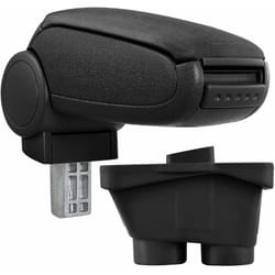 Pro.tec - Accoudoir central pour Peugeot 208 - avec compartiment - rembourré - textile - noir