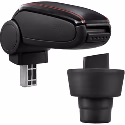 Accoudoir central console pour : BMW Mini (Génération 1 / 2001–2006) matériel : cuir synthétique couleur : noir avec des cout ...