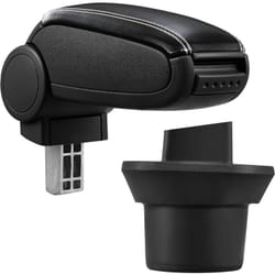 Pro.tec - Accoudoir central pour bmw Mini (Génération 2) - avec compartiment - rembourré - cuir-synthétique - noir avec des coutures blancs