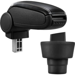 Pro.tec - Accoudoir central pour bmw Mini (Génération 1) - avec compartiment - rembourré - cuir-synthétique - noir avec des coutures blancs