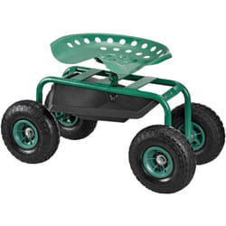 Pro.tec - Siège de Jardin Roulant pour Travail Capacité jusqu'à 135 kg Vert 81 x 45 x 54 cm [ ]