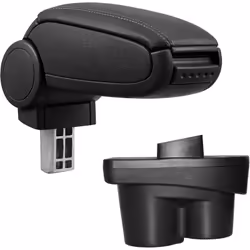 Accoudoir central console pour : Opel Corsa E / dépuis novembre 2014 matériel : cuir synthétique couleur : noir avec des cout ...