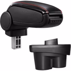 Accoudoir central console pour : Opel Corsa E / dépuis novembre 2014 matériel : cuir synthétique couleur : noir avec des cout ...