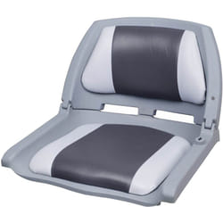 Pro.tec - Siège Bâteau Assise Pliable Similicuir Gris Blanc 521 x 457 x 408 mm [ ]