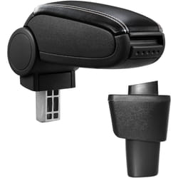 Pro.tec - Accoudoir central compatible avec Hyundai i10, Seconde génération - avec compartiment - rembourré - cuir-synthétique - noir avec des