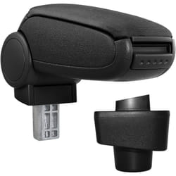Pro.tec - Accoudoir central pour Renault Captur - avec compartiment - rembourré - textile - noir
