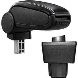 [pro.tec] Accoudoir central pour Škoda Yeti - avec compartiment - rembourré - cuir-synthétique - noir avec des coutures blancs 53149241