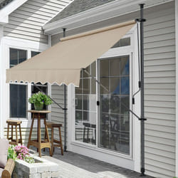 Store Banne Manuel Auvent Téléscopique 250 x 120 x 220-309 cm Sable [ Pro.tec
