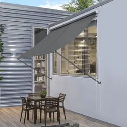 Pro.tec - Brise-soleil Malage rétractable structure en acier 350 x 120 cm gris [ ]