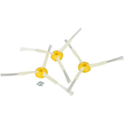 Vhbw - 3x Brosse latérale compatible avec iRobot Roomba 500, 510, 520, 530, 531, 532, 534, 535, 540, 550 robot aspirateur - Lot de brosses, blanc