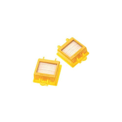 Vhbw - 2x filtre compatible avec iRobot Roomba 750, 720, 700, 770, 760, 772e, 772, 774, 765, 775 Pet aspirateur - filtre hepa orange / blanc
