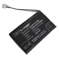 Vhbw - 1x Batterie compatible avec SafeScan 6185 détecteur de faux billets (1200mAh, 7,4V, Li-polymère) - Remplacement pour LB-205, 131-0477