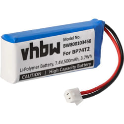 vhbw Batterie compatible avec Dogtra 3500-NCP Super-X, 3502-NCP Super-X, 2302NCP Transmitter collier de dressage de chien (500mAh, 7,4V, Li-polymère)