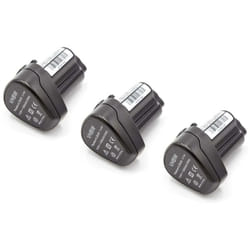 Vhbw - 3x Batterie compatible avec Metabo Combo Set 2.1 10.8 v Quick Pro, Combo Set 2.2 10.8 v Quick Pro outil électrique (1500 mAh, Li-ion, 10,8 v)