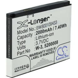 vhbw Li-Ion batterie 2000mAh (3.7V) pour votre router mobile hotspot Netgear Aircard AC785S