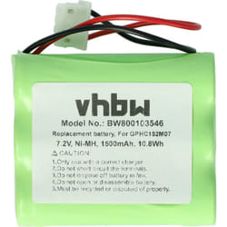 Vhbw - Batterie compatible avec iRobot Braava 320, 321 robot électroménager (1500mAh, 7,2V, NiMH)