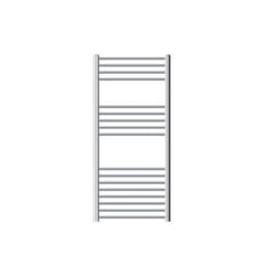 Radiateur de salle de bain - ECD GERMANY - 600 x 1200 mm - Chrome - Courbé - Sèche-serviettes