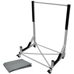 Ecd Germany - Chariot Hardtop Capote Support Rigide Toit Rangement - Acier - Argent - 76,5 x 52 x 93,5 cm - avec Couverture Housse de Protection - 4