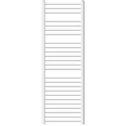 Radiateur Design Sahara - 500 x 1500 mm - Blanc - Connexion Latéral - Forme Courbé - avec Kit Montage Mural - Tige Chauffante Non Inclus