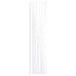 Ecd Germany - Radiateur Stella Non Électrique - 370 x 1400 mm - Blanc - Connexion Central - sans Kit de Raccordement - Design Panneau Plat - avec Kit Montage Mural - Sèche-Serviettes Salle de Bain