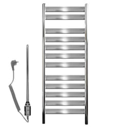 ECD Germany Radiateur Design serviettes chauffant électrique chaud 500 x 950 mm Chrome avec élément chauffant 300 W