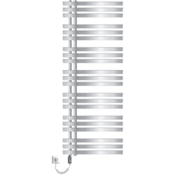 Ecd Germany - Radiateur Electrique, Design Iron em, Chrome, Elément Chauffant 1200 w, Sèche-Serviettes 600 x 1600 mm, Radiateur en Panneau, Chauffage