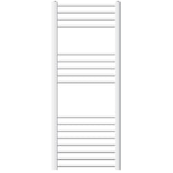 Radiateur Design Sahara - 500 x 1200 mm - Blanc - avec Raccord Latéral 500 mm - Sèche-Serviettes Rénovation pour Salle de Bain - Ecd Germany