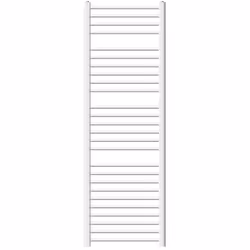 Radiateur Design Sahara - 500 x 1600 mm - Blanc - avec Raccord Latéral 650 mm - Sèche Serviettes Rénovation Salle de Bain - Chauffage Moderne - avec