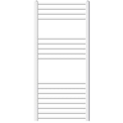Radiateur Design Sahara - 600 x 1200 mm - Blanc - avec Raccord Latéral 500 mm - Sèche-Serviettes Rénovation pour Salle de Bain - Ecd Germany