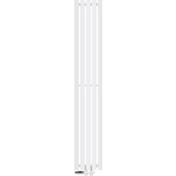 Ecd Germany - Radiateur Panneau Design Stella Non Électrique, 260x1600 mm, Blanc, Connexion Centrale au Bas, avec Thermostat et Kit de Raccordement