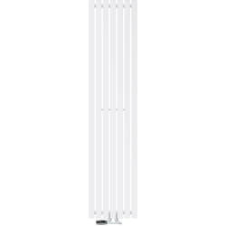 ECD Germany Radiateur Panneau Design Stella Non Électrique, 370 x 1600 mm, Blanc, Raccord Central, avec Garniture de Raccordement Mural d'Angle et