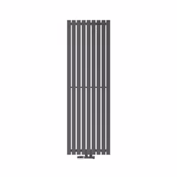 ECD Germany Radiateur Design Stella 480 x 1400 mm Anthracite avec Garniture de Raccordement Thermostat Inclus