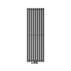 ECD Germany Radiateur Design Stella 480 x 1400 mm Anthracite avec Garniture de Raccordement Thermostat Inclus