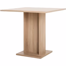 GUSTAVE Table a manger carree de 2 a 4 personnes classique decor chene - L 80 x l 80 cm
