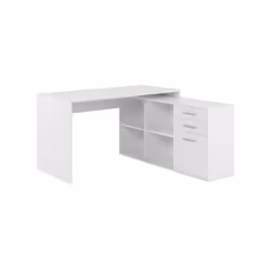 Le bureau LONDON est un meuble au style contemporain - 4 niches, 2 tiroirs, 1 porte - Offre de nombreux espaces de rangement  ...