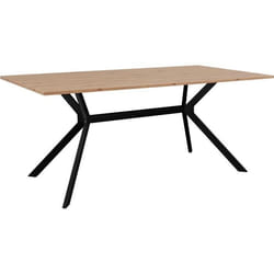 Table à manger ONEX - Chêne artisan et noir - 180 x 90 x 75 cm - Jusquà 10 personnes