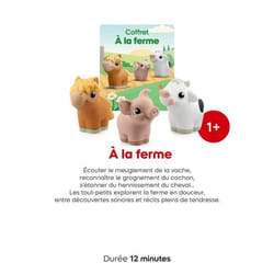Coffret audio - TONIES® - Mes Premiers Tonies - À la Ferme - Compatible Toniebox 2 - 1 an et +