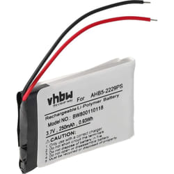 Vhbw - Li-Polymer Batterie 250mAh (3.7V) pour casque audio, écouteurs Jabra Pro 900, 920, 923, 930, 935 comme AHB5-2229PS