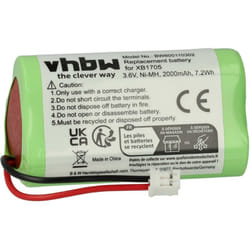 Vhbw - 1x Batterie compatible avec Euro Pro Shark V1705i, V1705 robot électroménager (2000mAh, 3,6V, NiMH) - Remplacement pour XB1705