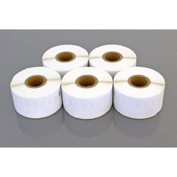 Vhbw - 5x Rouleau d'étiquettes 36mm x 89mm (260 étiquettes) compatible avec Dymo LabelWriter 400 Turbo, EL40, EL60 Turbo, EL60 étiqueteuse