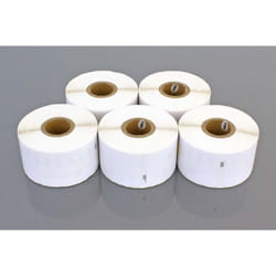 Vhbw - 5x Rouleau d'étiquettes 41mm x 89mm (300 étiquettes) compatible avec Dymo LabelWriter 330 Turbo, 330, 320 ii imprimante d'étiquettes