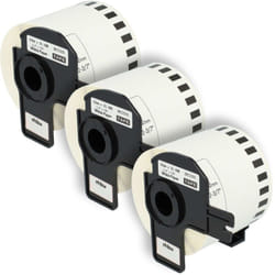 Vhbw - 3x Rouleau d'étiquettes pour Brother P-Touch QL-1050, QL-1050N, QL-1060, QL-1060N, QL-500, QL-500A, QL-500BS comme Brother DK-22205.
