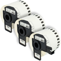 Vhbw - 3x Rouleau d'étiquettes pour Brother P-Touch QL-650TD, QL-700, QL-710, QL-710W, QL-720, QL-720NW comme Brother DK-22205.