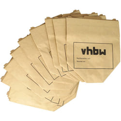 Vhbw - 10x Sacs compatible avec Vorwerk Kobold VK130, VK131, vk 130, vk 131, VK130SC aspirateur - papier, 24,5cm x 20,5cm, marron