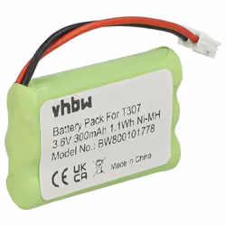 vhbw Batterie compatible avec Sagem WP1232+32 WP1233 WP-2132 WP2234 WP21 WP2132 téléphone fixe sans fil (300mAh 36V NiMH)