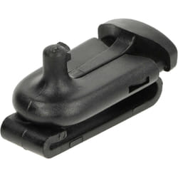 Clip à ceinture compatible avec Motorola Talkabout T5420, T5412, T5422, T5428 appareil radio - plastique, noir - Vhbw