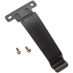 Vhbw - Clip à ceinture compatible avec Kenwood TK-2302E, TK-2300VP, TK-2302T, TK-2302VK appareil radio - métal, noir