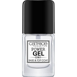CATRICE Power 2in1 Base & Top vernis à ongles avec gel 10,5 ml Transparent