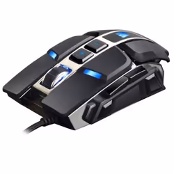 WASDkeys M300, Droitier, Laser, USB Type-A, 2500 DPI, Noir
